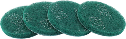 8Pcs Scrub Pads Round Scrubber Scouring Pads Abrasive Scuffing Tool for Home Kitchen House Cleaning, Green...