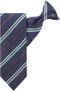 Jacob Alexander Men's Pre-Tied Executive Stripe Pattern Clip-On Neck Tie - Navy Green...
