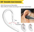 Ear Hooks 360° Rotatable Multi-Dimensional Adjustable Soft Silicone Universal Headset Clips Anti-Slip Sports Clamp Loop Replacement 5Pcs 5mm...