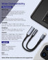 Adapter USB C to 3.5mm Audio - Charger 2 in 1 USB C to Aux and Charger Adapter - PD 60W Fast Charging Dongle Cable Cord, Compatible with Samsung G...