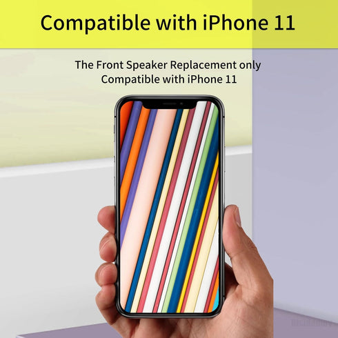 Earpiece Front Speaker Replacement for iPhone 11 6.1" Repair for iPhone11 Earspeaker Ear Piece with Ambient Light Sensor Fix Proximity Sensor Asse...