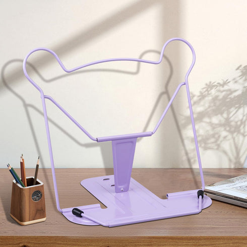 Book Stand for Reading, Adjustable Reading Rest Book Holder, Documents Holder, Cookbook Holder, Sturdy Typing Stand for Recipes Textbooks Tablet M...