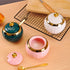 WHJY Ceramic Sugar Bowl with Lid and Spoon, Golf Design Porcelain Salt Bowl Salt Container, Modern Spice Box Seasoning Jar for Home and Kitchen Co...