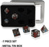 Metal Polyhedral DND Dice Set with Metal Box 7 Pieces Sward and Dragon D&D Dice for Dungeons and Dragons Role Playing Table Game (Grey and Red)...