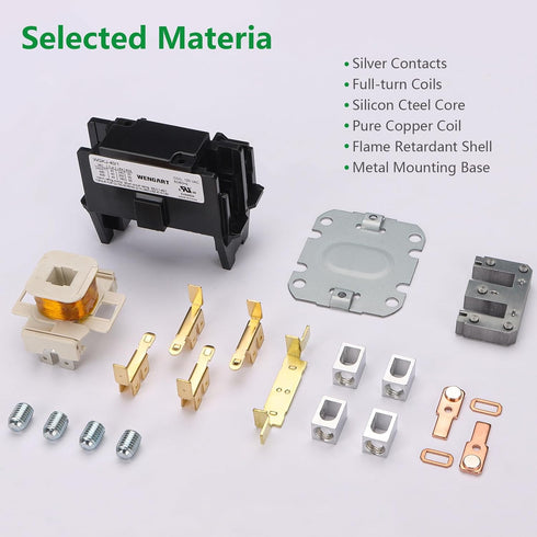HVAC Contactor,120VAC Control compressor and Fan Motor,Safe and Reliable,Efficient and Energy-saving,Long Service Life (1Pole_40Amp)...