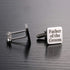 Father of The Groom Cufflinks, Father of The Groom Gift from Son for Wedding, Proud to be Your Son Cuff Links...