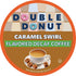 Caramel Swirl Medium Roast Decaf Flavored Coffee Pods for Keurig K Cups Makers from Double Donut, 24 Capsules...