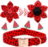 Lionheart glory Summer Dog Collar with Flower, Fruit Print Female Dog Collar Flower for Small Medium Large Dogs Adjustable Dog Flower Collar Bow...