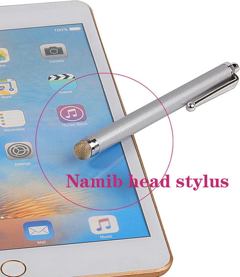 Universal 9.0 Micro Fiber Screen Metal Touch Stylus Pen Conductive Cloth Capacitive Pen Metal Touch Pen for Android Device Mobile Phone Cell Phone...