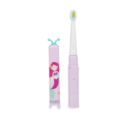 Dr. Talbot's Nuby Toddler Sonic Electric Toothbrush with Rechargeable Battery, 3 Cleaning Modes, Mermaid...