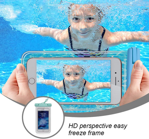 Waterproof Phone bag Phone Pouch Transparent Phone Dry Package for Beach Swimming Boating Fishing...