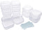 DUOFIRE Small Containers with Lids 12 Packs Plastic Box Clear Small Storage Containers Bead Organizer for Beads, Crafts, Jewelry, Small Items (1.3...