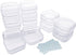 DUOFIRE Small Containers with Lids 12 Packs Plastic Box Clear Small Storage Containers Bead Organizer for Beads, Crafts, Jewelry, Small Items (1.3...