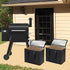 2 Pack Smoker Pellets Storage Bags - as Smoker Accessories, Wood Pellet Storage Containers with Base Plate, Each Can be Stored 20 LBs Pellets for ...