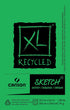 Canson XL Series Sketchbook, Recycled, Foldover Pad, 3.5x5.5 inches, 100 Sheets (50lb/74g) - Artist Paper for Adults and Students - Graphite, Char...