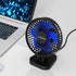 USB Fan, Small Desk Fan, 4 Inch Quiet Desktop Fan, USB Plug in, 3 Speeds, Personal Fan For Office,Home,Bedroom,Study,Powerful Airflow, 40°Tilting,...
