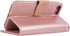 Arae Case for iPhone SE 2022 / iPhone SE 2020 / iPhone 8 / iPhone 7, Wallet Case with Card Holder PU Leather Flip Cover, Rose Gold...