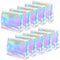 Dunzy 10 Pcs Holographic Iridescent Makeup Bag Portable Waterproof Cosmetic Makeup Pouch Cute Zippered Toiletry Bag Clear Cosmetic Bags for Travel...