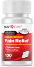 Extra Strength Pain Relief Acetaminophen 500mg 100 Tablets...