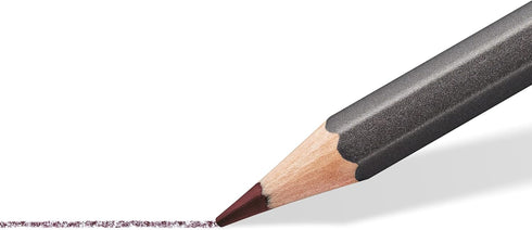 Staedtler Water-Soluble Tinted Graphite Pencils, Watercolor Artist Set, Pre-sharpened, 12 Colors in Metal Tin, 14610T M12...