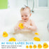 Junkin 5 Pcs Bath Ducks Yellow Rubber Duck without Hole Bath Toy Waterproof No Noise Funny Ducks Family Baby Shower Toy for Boys Girls Birthday Pa...