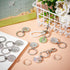 DICOSMETIC 20Pcs Keychain Cabochon Settings Blanks Bezel Trays Charm 25mm Round Trays for Keychain Blanks Trays for Photo Resin Alloy Keyring with...