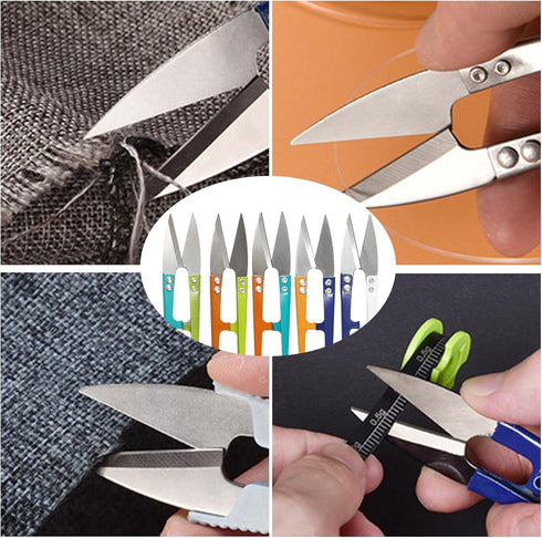 Embroidery Scissors,5PCS Sewing Scissors,4.1Inch Thread Cutter for Embroidery Cross Stitch Sewing Craft Supplies DIY Supplies,Stainless Multipurpo...