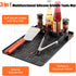 Silicone Griddle Tools Mat for Blackstone, Food Grade Spatula Mat with Drip Pad Grill Utensil Holder Side Shelf Mat for Kitchen, Cooking, Countert...
