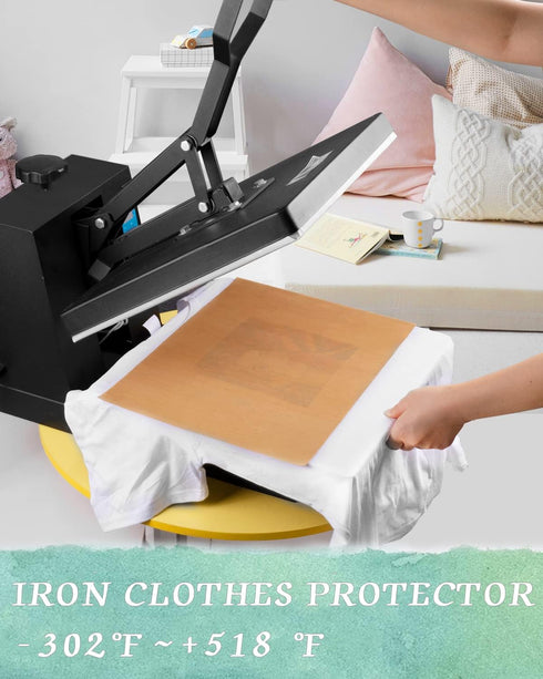 Gwybkq Teflon Sheet for Heat Press Mats 3 Pack 12’’x16’’ Non Stick Heat Transfer Paper Heat Resistant Craft Mat...