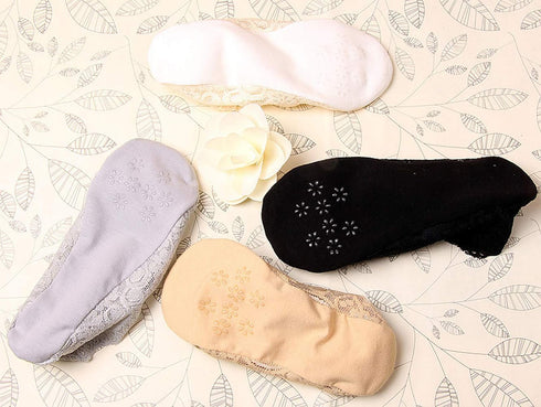 SNUG STAR 6 Pairs Lace Socks Fashion Liner No Show Socks Lace Non Slip Socks Womens Thin Low Cut Casual Socks...