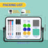 Dry Erase Magnetic White Board, 6" x 10" Double-Sided Desktop Whiteboard with Stand, Portable Small Whiteboard,6 Markers, 6 Magnets and 1 Eraser- ...
