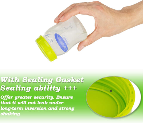 (9-PCs) Travel Bottle Caps Compatible with Lansinoh MAM Bottles, Storage Lids Replacement...