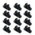 12 Pcs Electric Fence Wood Post Corner Bracket Insulators with Corner Polyrope Plastic Roller Post Insulators...