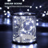 CYLAPEX Pack of 24 Cool White Fairy Lights String Battery Operated Fairy Lights, 3.3ft 20 LEDs Firefly Lights Silver Coated Copper Wire Lights for...