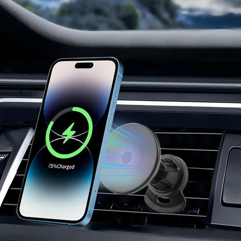 for MagSafe Car Mount Charger, 15W Fast Charging LED Magnetic Wireless Car Charger for iPhone 15 Pro Max Plus Mini/14/13/12...