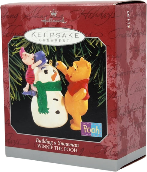 Hallmark Building a Snowman Winnie The Pooh 1998 Keepsake Ornament QXD4133...