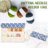 Teamoy Knitting Needles Holder Case(up to 14 Inches), Rolling Organizer for Straight and Circular Knitting Needles, Crochet Hooks and Accessories,...