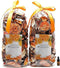 Qingbei Rina Fall Potpourri Bags,Orange Scented Potpourri Dried Flowers, Autumn Decorative Bowl Vase Filler,Home Fragrance,Harvest Farmhouse Bathr...