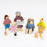 ONEST 15 Pieces Wooden Dollhouse Family Set Mini People Figures Sets Dollhouse Dolls Wooden Doll Family Pretend Play Figures Accessories for Prete...