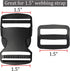 Plastic Buckle - Double Adjustable Quick Side Release Replacement Clip for Webbing Strap...