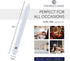 Colonial Candle Unscented Taper Candle, Classic Collection, White, 10 In, Pack of 12 - Up to 8 Hours Burn...