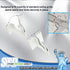 STORE FIXTURES DIRECT Extra Heavy Duty White Aluminum Drop Ceiling Hooks, One Piece Ceiling Grid Clips - 5 Pack...