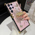 for Samsung Galaxy S24 Ultra Kickstand Case, Cute Luxury Glitter Bling Sparkly Diamond Butterfly with Ring Stand Floral TPU Bumper Shockproof Wome...
