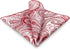 S&W SHLAX&WING Pocket Squares for Men Paisley Silver Red Pink Wedding Gift Color Edge...