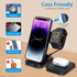 Criacr 3 in 1 Foldable Wireless Charger, Travel Magsafe Charger 3 in 1 Charging Station for Multple Devices for iPhone 15/14/13/12 Series, AirPods...
