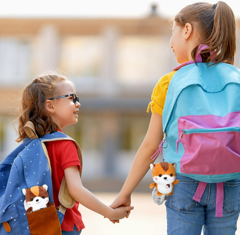 Sosation 6 Pcs Squirrel Stuffed Animal Plush 4.7 Inch Cute Squirrel Plush Small Stuffed Squirrel Toy Stuffed Animal Keychain for DIY Birthday Part...