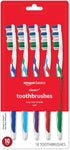 Amazon Basics Clean Plus Toothbrushes, Soft, Full, 10 Count, Assorted Colors (Previously Solimo)...