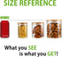 YULEER Airtight Food Storage Containers, Glass Jar with Lids, Glass Jar for Serving Candy, Cookie, Rice, Food - Set of 3...