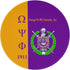 Psi Phi Mouse Pad Series Anti-Slip Mouse Mat for Office Computer Mousepads Round Gaming Mouse Pad 7.9 X7.9 Inchs...