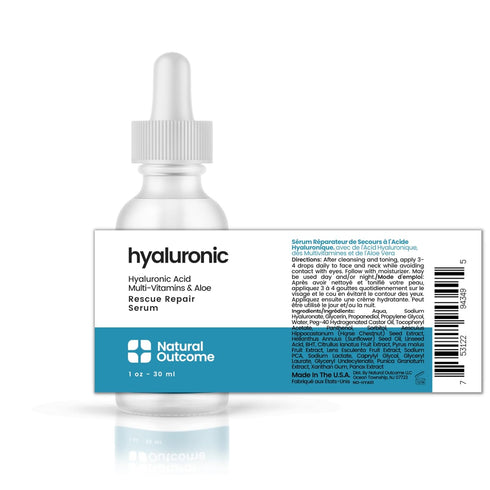 Hyaluronic Acid Serum for Face | Anti-Aging Facial Serum with Vitamin b5 | Reduces Fine Lines and Wrinkles | Moisturizing and Hydrating Rescue Rep...